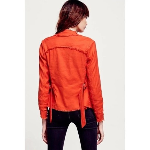 Free People Raw Femme Linen Jacket (Women's Small) - Picture 7 of 9